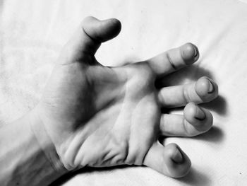 Close-up of baby feet