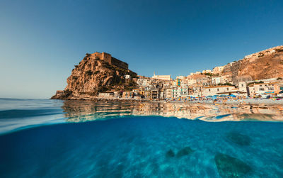 Scilla, a tourist hamlet in the calabrian sea