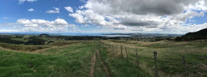 Panoramic view of landscape against sky