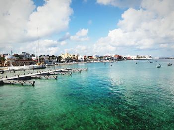 Panoramic view of sea against sky