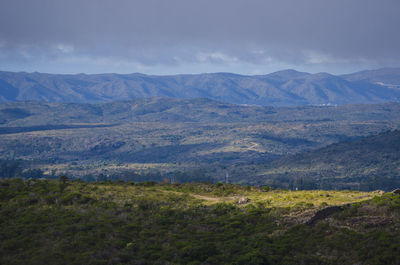 Scenic view of landscape against sky