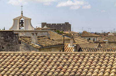 Exterior of building against sky in city