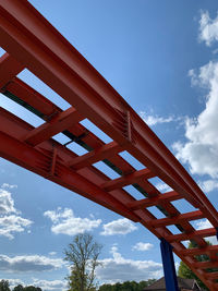 Low angle view of bridge against sky