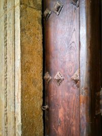 Full frame shot of wooden door