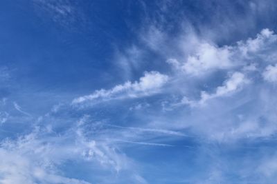 Low angle view of clouds in sky