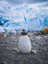 Full frame shot of snow covered land