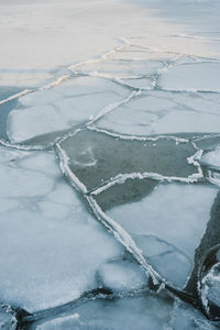High angle view of water