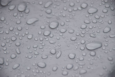 Full frame shot of wet glass window