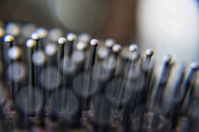 Close-up of hairbrush