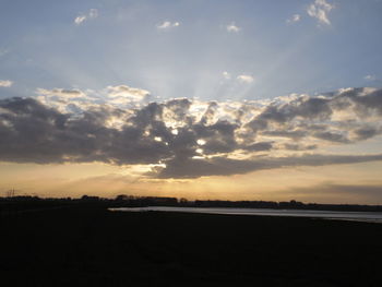 Scenic view of sky at sunset