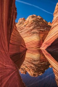 Scenic view of rock formations