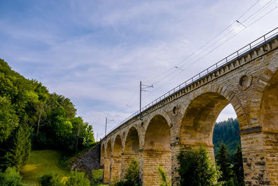 Low angle view of arch bridge