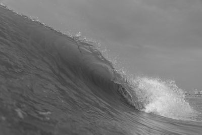 Low angle view of sea waves