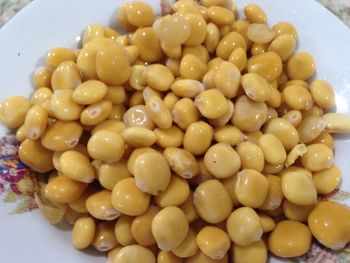 High angle view of food in bowl