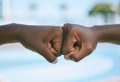 Close-up of hand