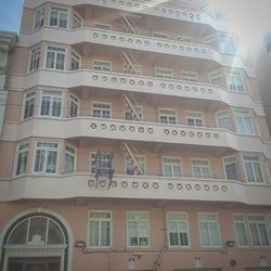 Low angle view of building against sky