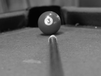 Close-up of ball on table