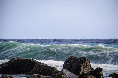 Scenic view of sea against sky