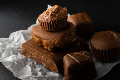 Close-up of chocolate cake