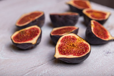 Close-up of fruits on table