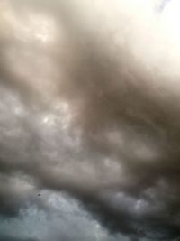 Low angle view of storm clouds in sky