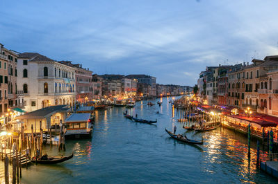 Boats in canal