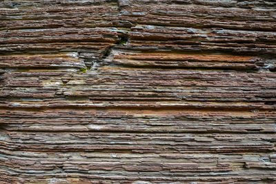 Full frame shot of weathered wood