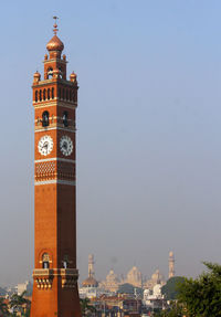 Clock tower in city