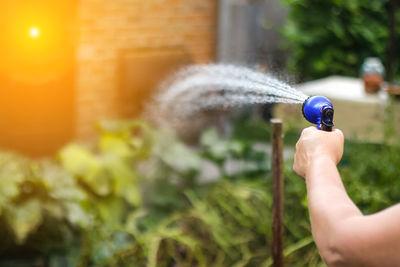 spraying