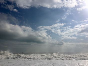 Scenic view of sea against sky