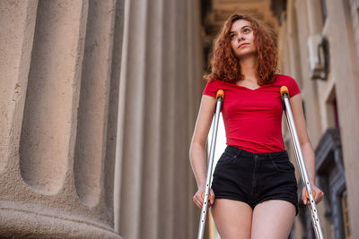 Portrait of a beautiful young woman