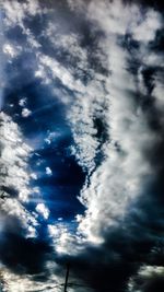 Low angle view of cloudy sky