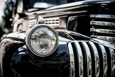 Close-up of vintage car