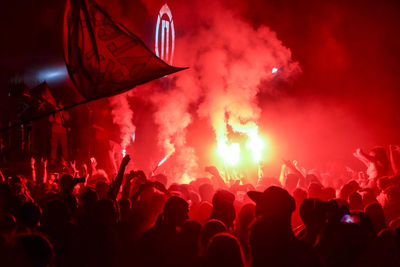 Crowd at music concert