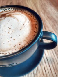 Close-up of coffee on table