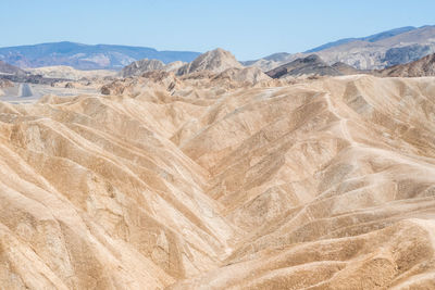 Scenic view of desert against sky