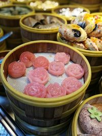 Close-up of sushi in plate