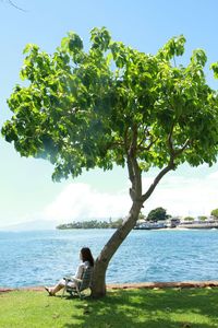 Scenic view of sea against sky