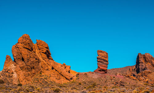 Low angle view of clear blue sky