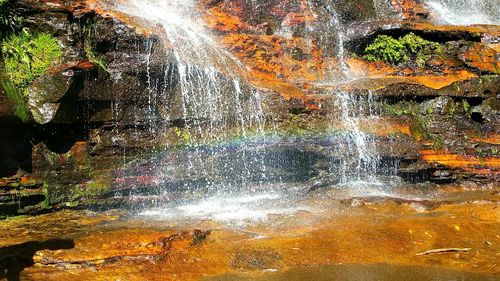 Waves splashing in water