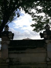 Low angle view of building against sky