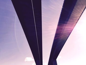 Low angle view of brooklyn bridge