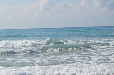 Scenic view of sea against sky