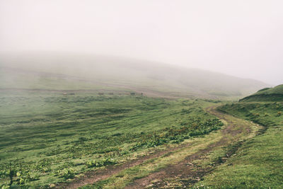 Scenic view of landscape against sky