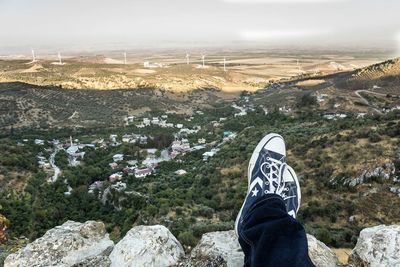 Woman standing on field