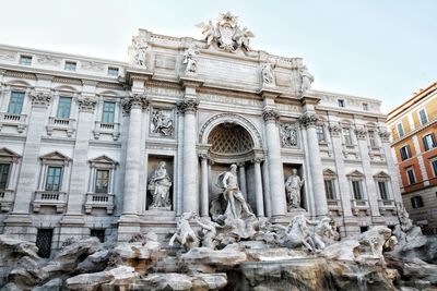 Low angle view of historical building