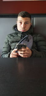 Young man using mobile phone