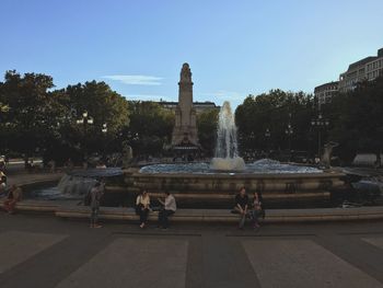 Fountain in park