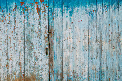 Full frame shot of weathered wooden fence