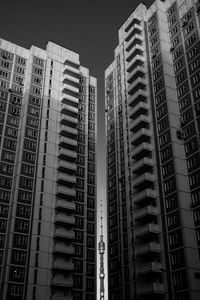 Low angle view of buildings in city